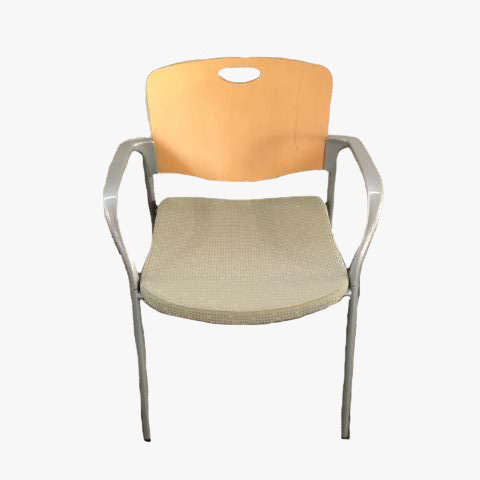 Wood Back Guest Chair