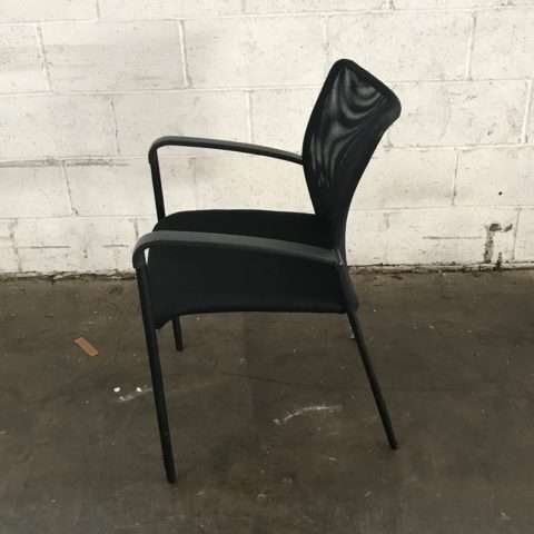 Mesh Back Stack Chair w/ Arms