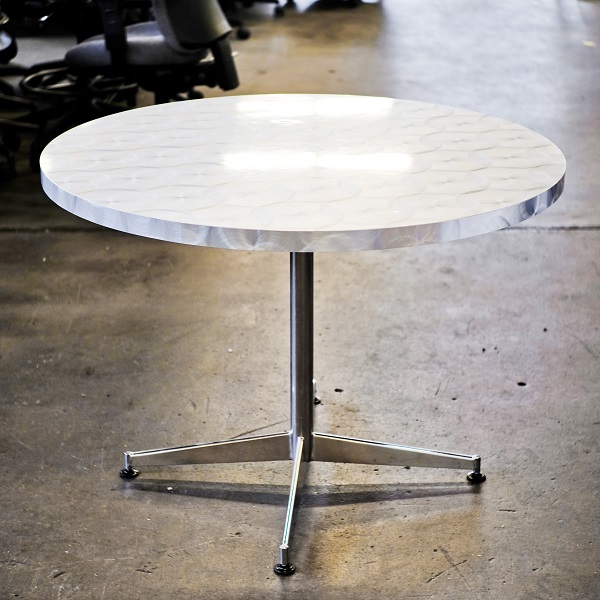 Round Brushed Top Tables