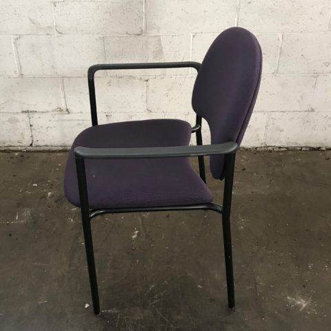 Basic Black Stack Chair with Arms