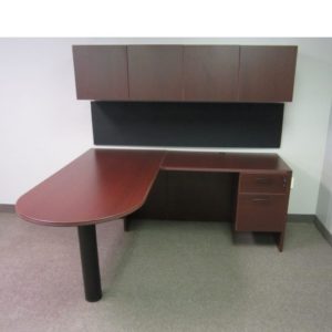 CLOSEOUT Laminate Bullet Top Desk