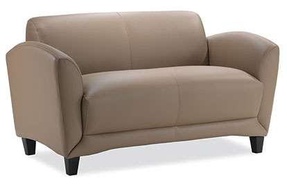 Beige Leather Sofa