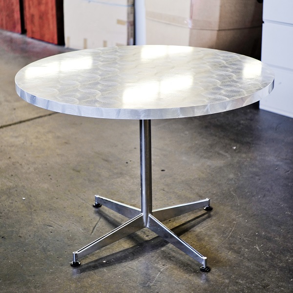 Round Brushed Top Tables - Image 3