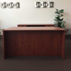 Laminate Desk Credenza Set