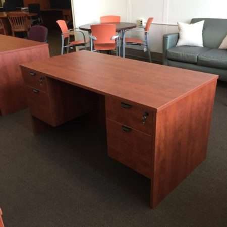 Laminate Desk Credenza Set