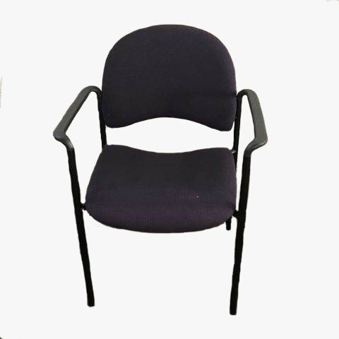 Basic Black Stack Chair with Arms