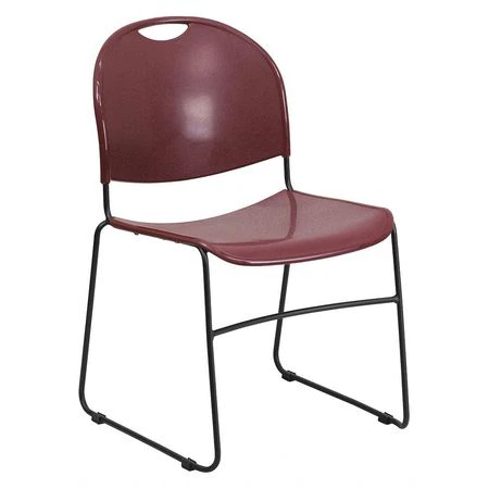 Burgundy Poly Stack Chair