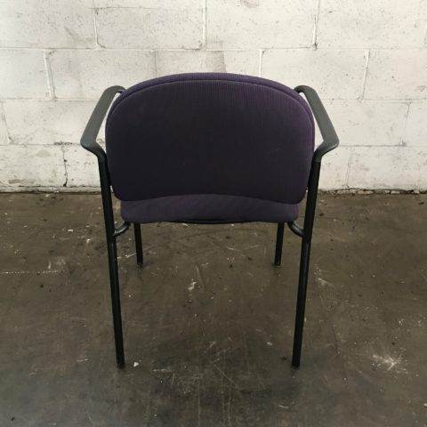 Basic Black Stack Chair with Arms